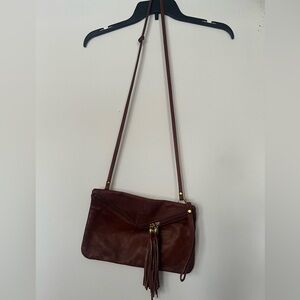 VTG Lavorazione Artigianale Butter Soft Brown Italian Leather Crossbody